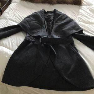 Tahari Wool Wrap Coat Size S